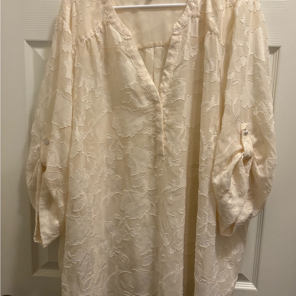 Torrid Cream Harper Blouse